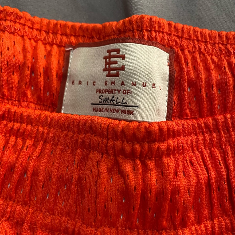 Eric Emanuel Basic Shorts. Orange. Size Small - image 3